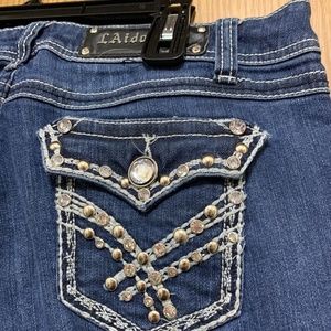 L Aidol USA Embelished Pocket Jeans